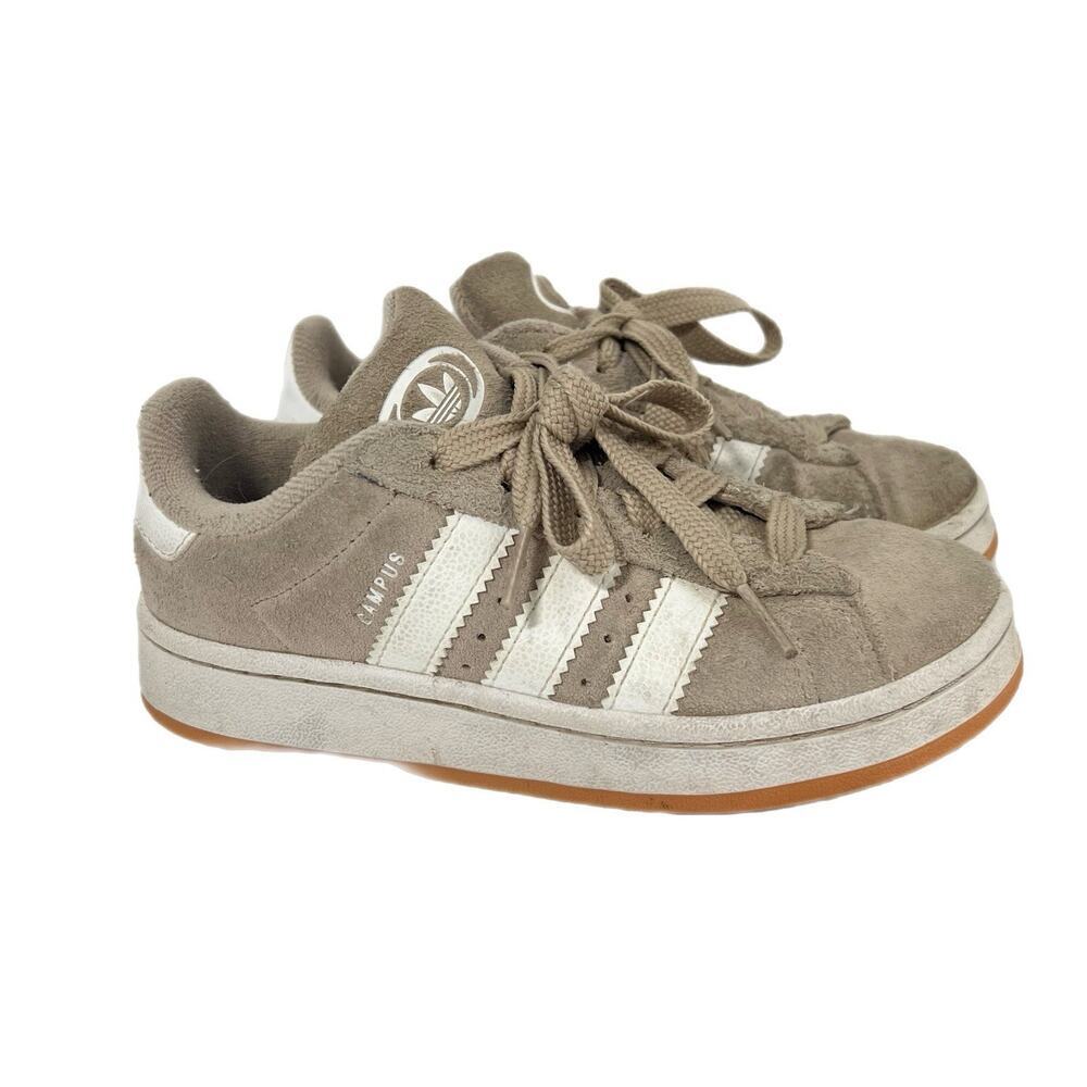 Adidas Originals Campus 00s Youth Size 2 Wonder Beige White Suede 3 Stripe